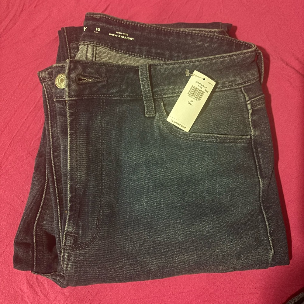 Old Navy Size 10 Tall High-Waisted Wow Straight Ankle Jeans